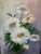 Mid-Century Modern Mid 20th Century Vintage Oil Painting, Daisies For Sale - Image 3 of 8