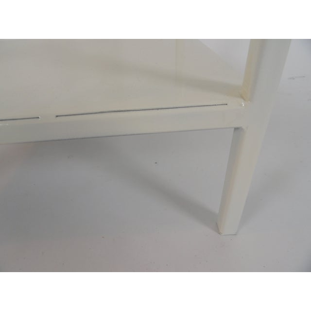 Contemporary Contemporary Baldwin Manner White Side Table For Sale - Image 3 of 7