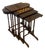 Antique Regency Rosewood Nest of Four Tables with Integrated Chess Table, 1830, Set of 4 For Sale