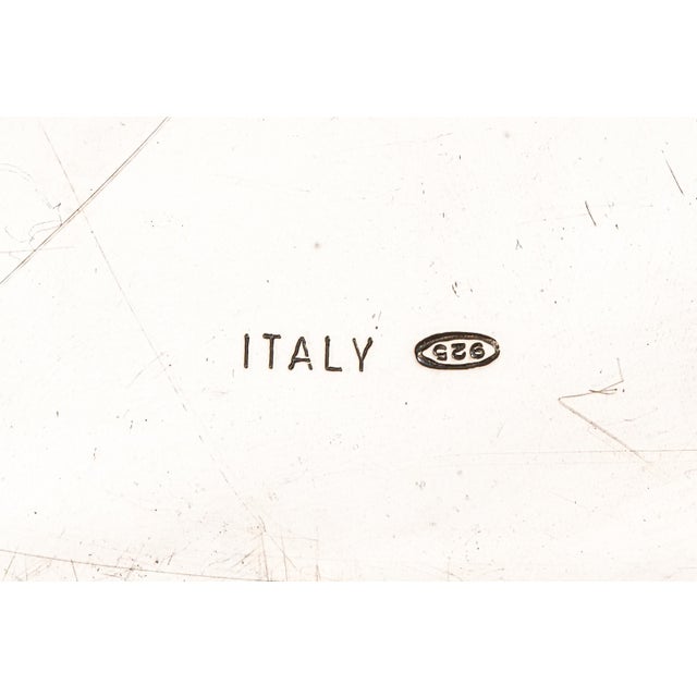 Rare Vintage Ralph Lauren Purple Label Engine Turned Sterling Silver Luxury Business Card Case For Sale - Image 9 of 13