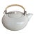 1920s Japanese Kyushu Style White Matte Teapot For Sale