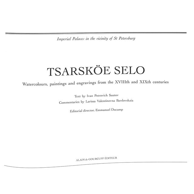 Watercolours, paintings and engravings from the XVIIIth and XIXth centuries (Imperial Palaces in the Vicinity of St....