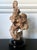 Cream Chinese Taihu Scholar Stone Sculpture on Wood Stand For Sale - Image 8 of 15
