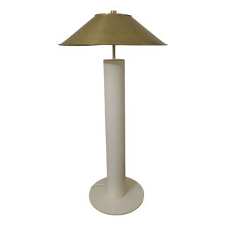 Floor Lamp with Brass Shade by Peter Preller for Tecta, 1980s For Sale