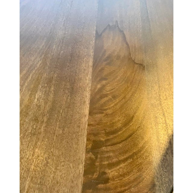 Modern Modern Walnut Finished Hexagonal Wood Cocktail Table For Sale - Image 3 of 5