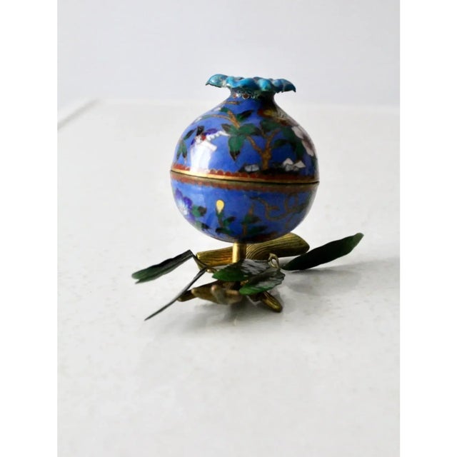 Early 20th Century Antique Cloisonne Box For Sale - Image 5 of 12