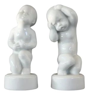 Porcelain Figurines by Bing & Grondahl, 1980s, Set of 2