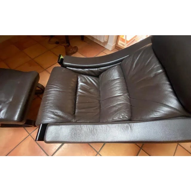 Lounge Chairs with Ottomans by Ake Fribytter, 1970, Set of 4 For Sale - Image 5 of 13