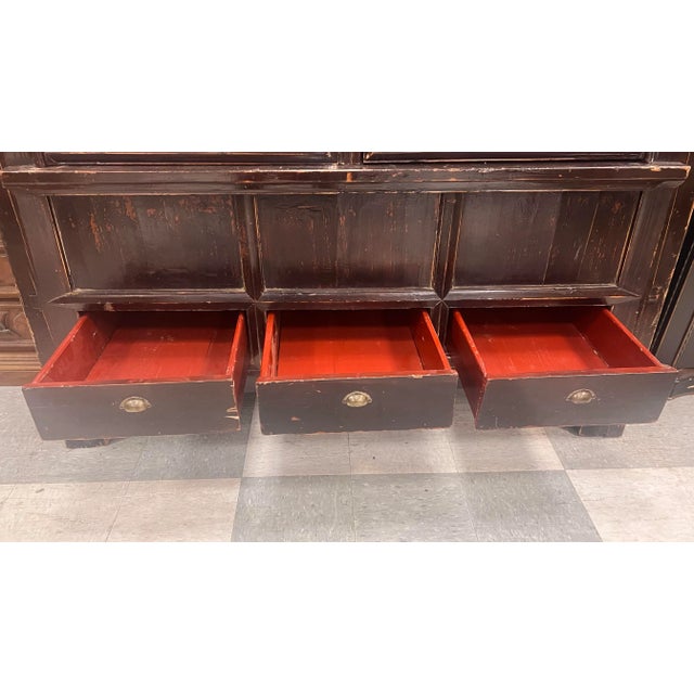Wood Large 19th Century Asian Cabinet For Sale - Image 7 of 13