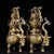Monumental Pair of Chinese Gilt Bronze Double-Gourd Censers With Dragon Handles For Sale - Image 9 of 10