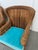 Late 20th Century Rattan Wingback Mid 20th Century Chairs, Pair For Sale - Image 5 of 12