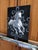 Rococo Pearl Galloping by Robin Hextrum | Oil on Artefex Smooth Oleopanel White horse in motion For Sale - Image 3 of 3