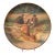 Early 20th Century German Hand-Painted Ceramic Hunting Scene Wall Platter For Sale