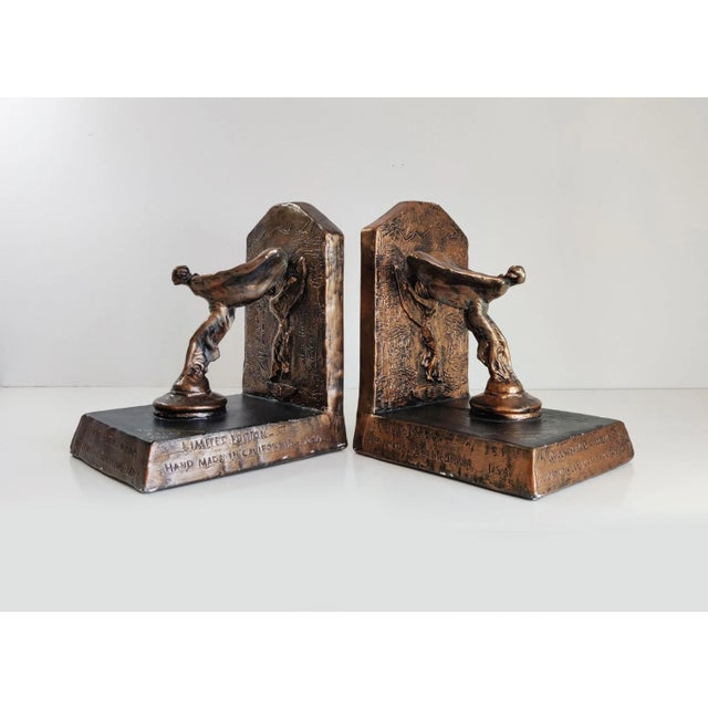 2011 Rolls Royce Owners' Club Flying Lady Bookends - a Pair For Sale - Image 4 of 11