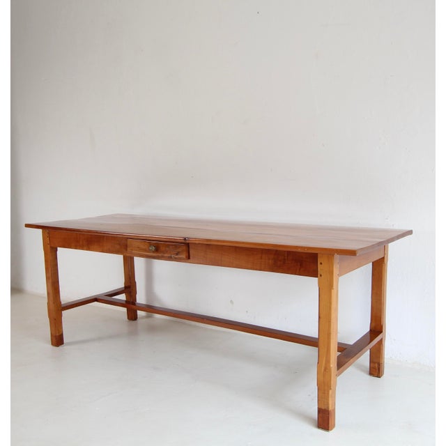 Vintage Cherrywood Dining Table For Sale - Image 9 of 18