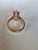 Peach Set in 18k Rose Gold, Morganite, Mozambique Ruby & Diamonds Engagement Ring, Us Size 6.75 For Sale - Image 8 of 10