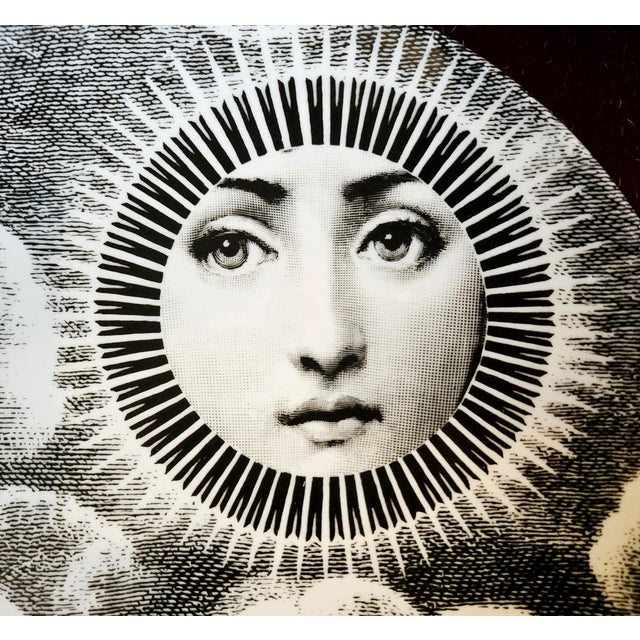 Piero Fornasetti Fornasetti Themes and Variation Porcelain Plate, Pattern #101 For Sale - Image 4 of 8