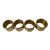 Vintage Heavy Brass Napkin Rings - Set of 4 For Sale
