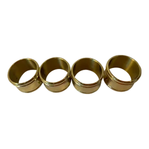 Vintage Heavy Brass Napkin Rings - Set of 4