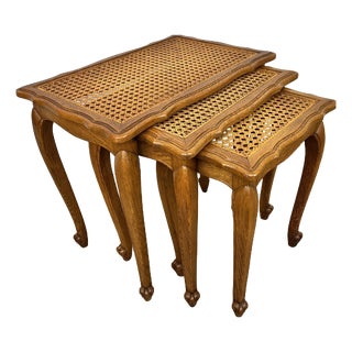 Vintage French Nesting Tables, Set of 3 For Sale