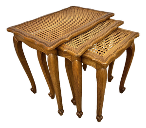 Vintage French Nesting Tables, Set of 3