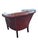 Vintage Chesterfield Club Chair in Oxblood Leather, 1990s For Sale - Image 3 of 4