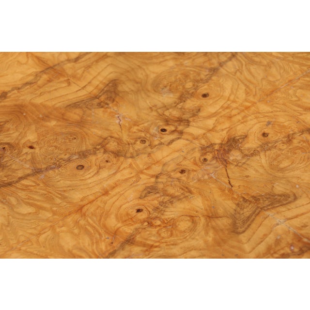 Mid Century Modern Milo Baughman Style Burlwood Cube Side Table, 1970s For Sale - Image 14 of 18