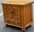 Charming rustic farmhouse style nightstand by Broyhill. Features heavily distressed oak construction, storage cabinet,...
