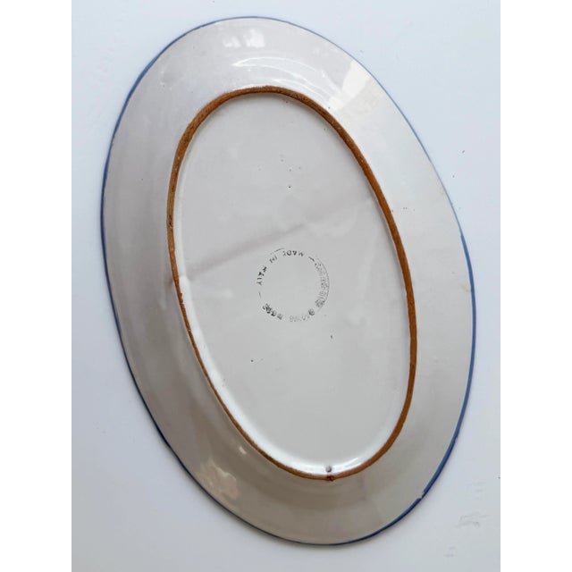 Hand Painted Sicilian Fish Platter For Sale - Image 4 of 5