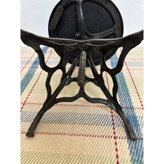 Victorian Antique Adjustable Watchmaker’s Stool For Sale - Image 3 of 9