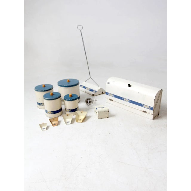 Vintage Enamel Kitchen Set by Kitchen Beautilities Circa 1930s - 1940s For Sale - Image 4 of 18