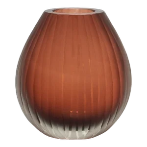 Hand-Blown Murano Supreme Vase in Light Amaretto Medium