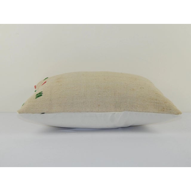 Decorative Wool Throw Pillow 16" X 22" For Sale - Image 4 of 6