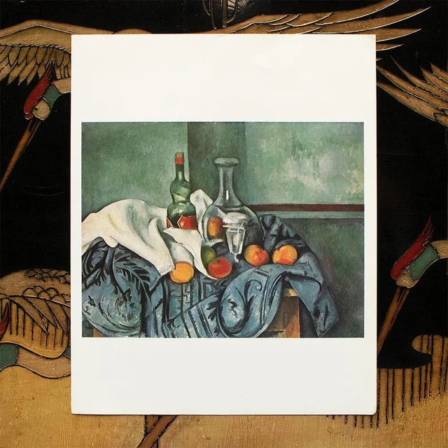 The School of Paris 1977 After Paul Cezanne "Still Life With Peppermint Bottle", Large Full-Color Print For Sale - Image 3 of 6