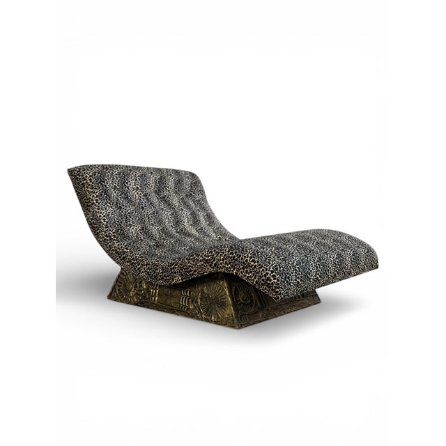 1970s Adrian Pearsall Brutalist Wave Chaise Longue Chair - Mid Century Modern Lounge For Sale - Image 11 of 12