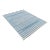 Handmade Reversible Cotton Vegetable Dyed Blue and White Striped Rug-6'x9' For Sale