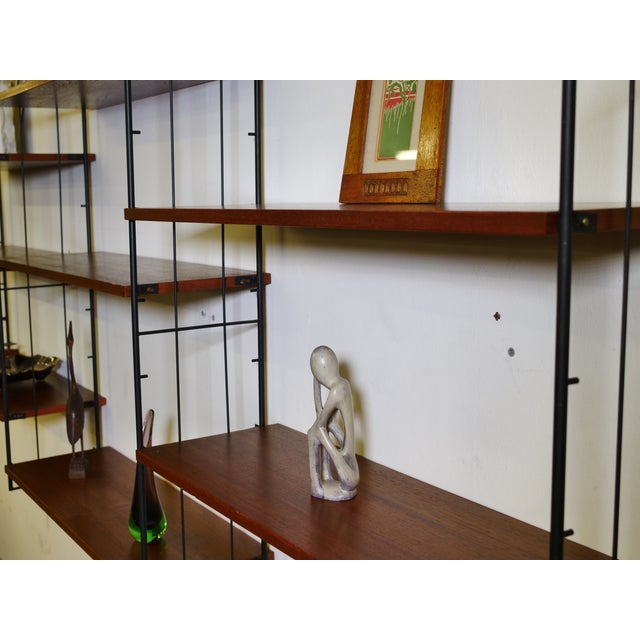 Mid-Century Modular String Shelving Unit in Teak, 1960s, Set of 12 For Sale - Image 17 of 18