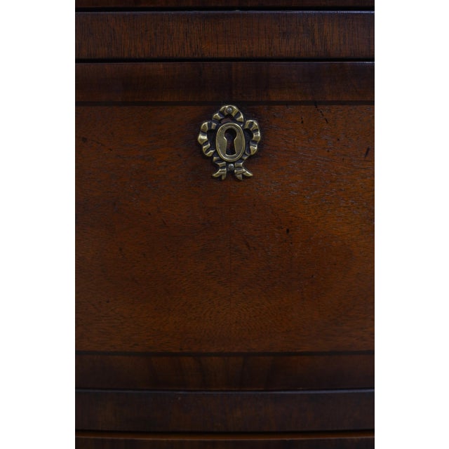 Wood Henredon 4 Drawer 2 Door Mahogany Server High Chest For Sale - Image 7 of 18
