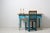 Blue antique country table in Gustavian Style. The table has a very unusual and charming original paint in blue and white,...