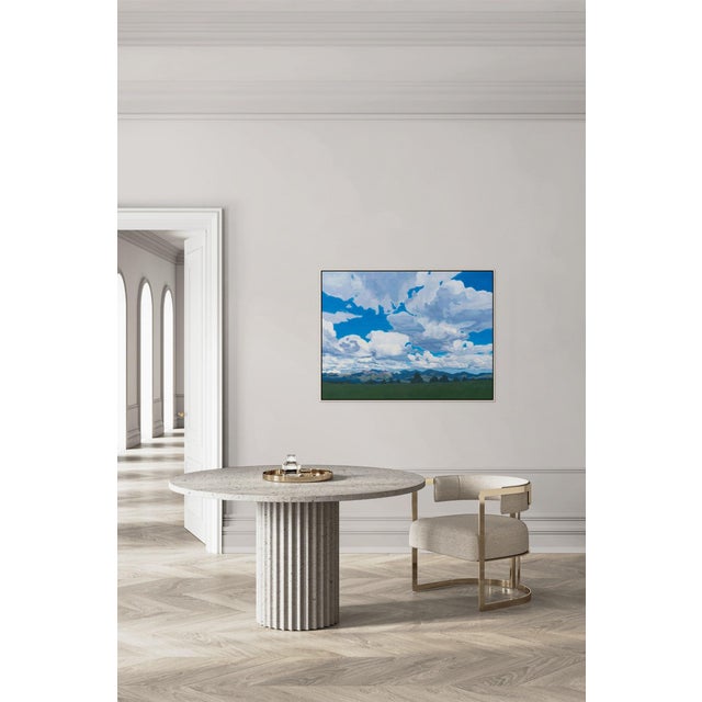 The Rhythm of the Sky by Michael Magrin | Oil on Linen Mountain Landscape With Clouds For Sale - Image 10 of 14