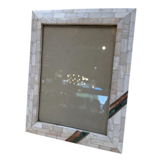 Mosaic Picture Frame With Turquoise Accents For Sale