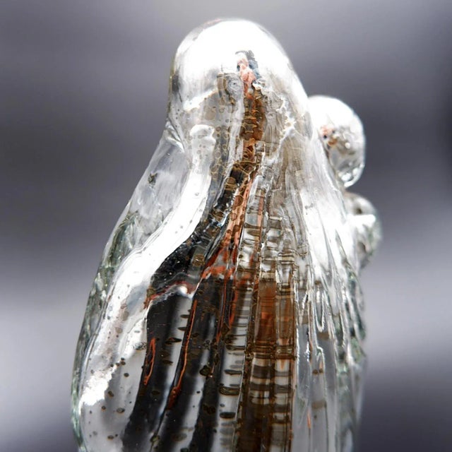 20th Century Patinated Mercury Glass Madonna with Child For Sale - Image 6 of 13