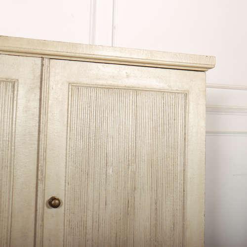 Swedish Style Painted Linen Cupboard For Sale - Image 6 of 12