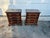 American Late 20th Century Pair of American Drew Chippendale Style Cherry Bedside Chest Nightstands For Sale - Image 3 of 17