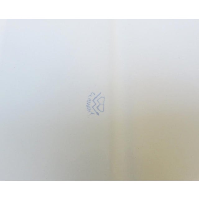 Art Nouveau White Enamelled with Blue Cube Decoration from Bing-Werke, 1890s For Sale - Image 10 of 11