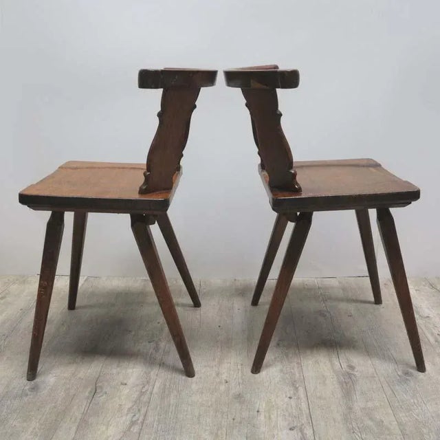 Set of Antique Wooden Chairs For Sale - Image 5 of 16