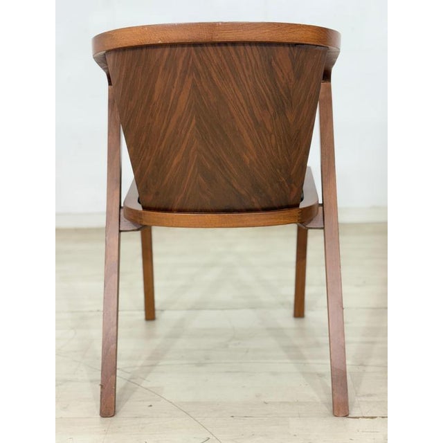 Vintage Armchair in Leatherette and Wood For Sale - Image 8 of 9