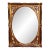 Italian Baroque Carved Giltwood and Paint Decorated Beveled Rectangular Mirror, 1920s For Sale