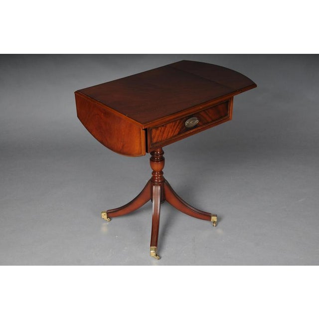 English Side Table in Mahogany For Sale - Image 9 of 18