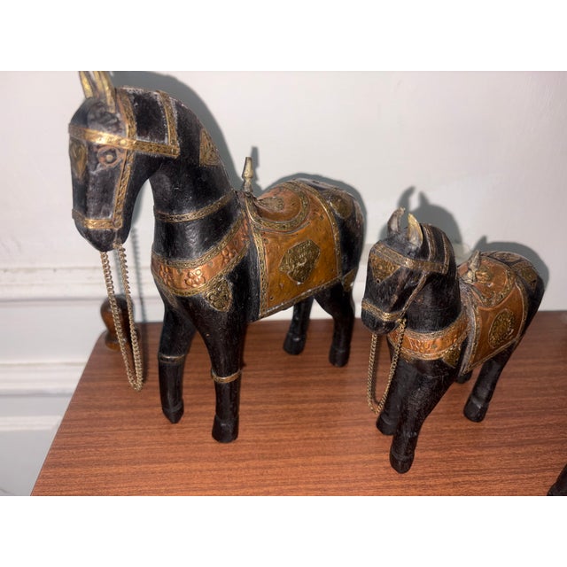 Horses, 1950s, Set of 3 For Sale - Image 3 of 8